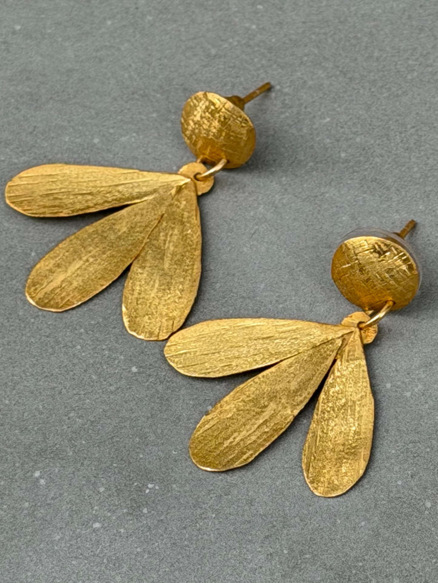 Handcrafted Sterling Silver Earring – 18K Gold Plated