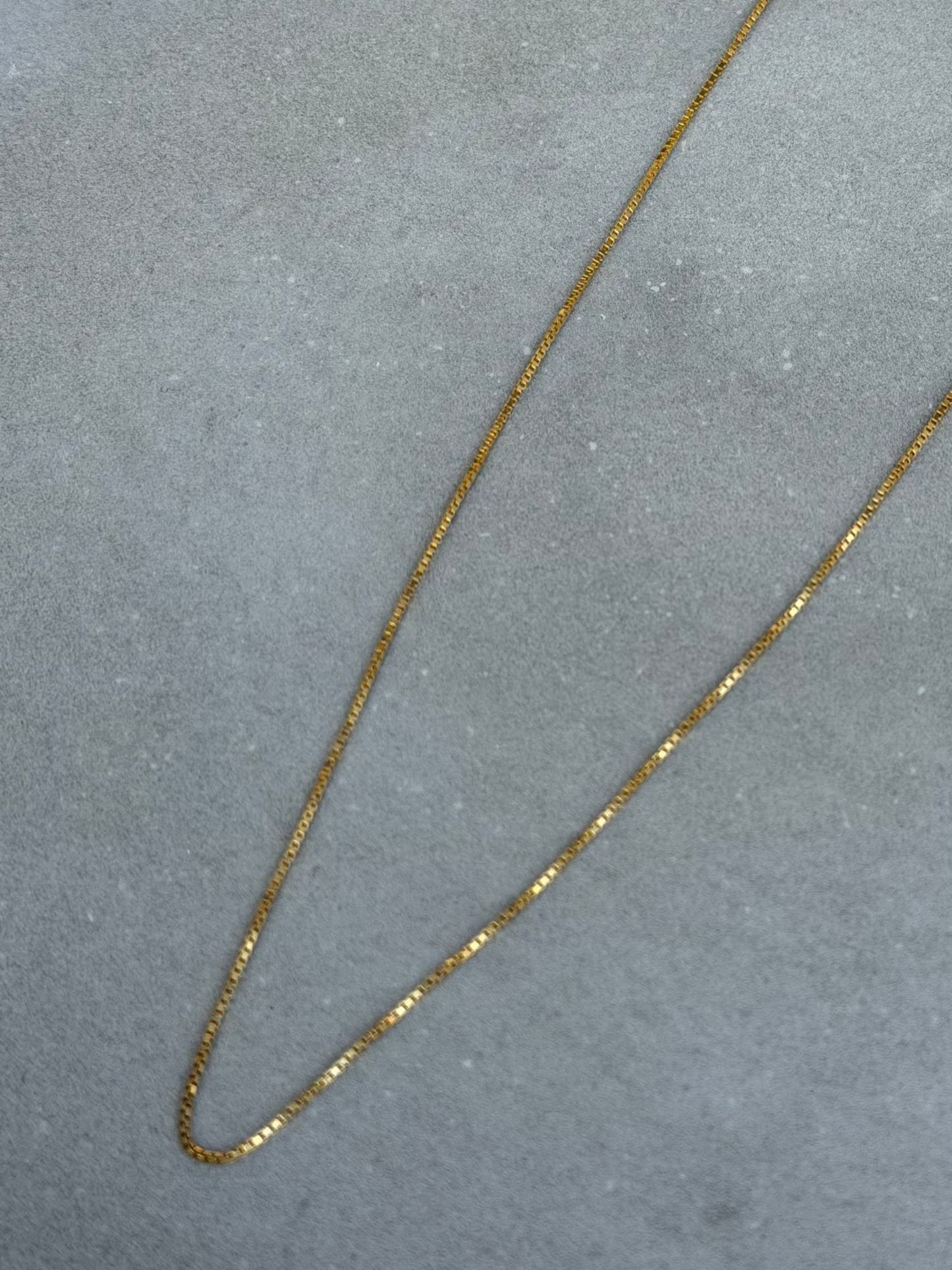 44 cm Sterling Silver Necklace Gold Plated