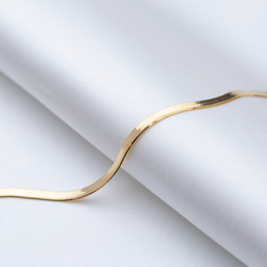 Handcrafted Sterling Silver Italian Chain Bracelet - Gold Plated