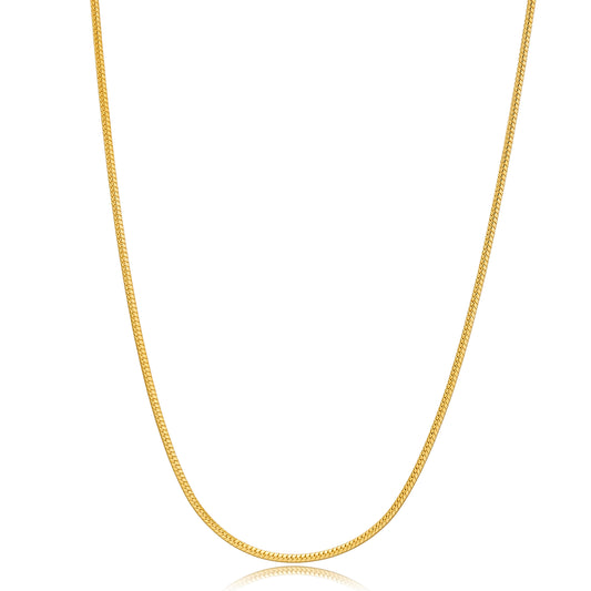 Handcrafted Sterling Silver Snake Design Chain Necklace