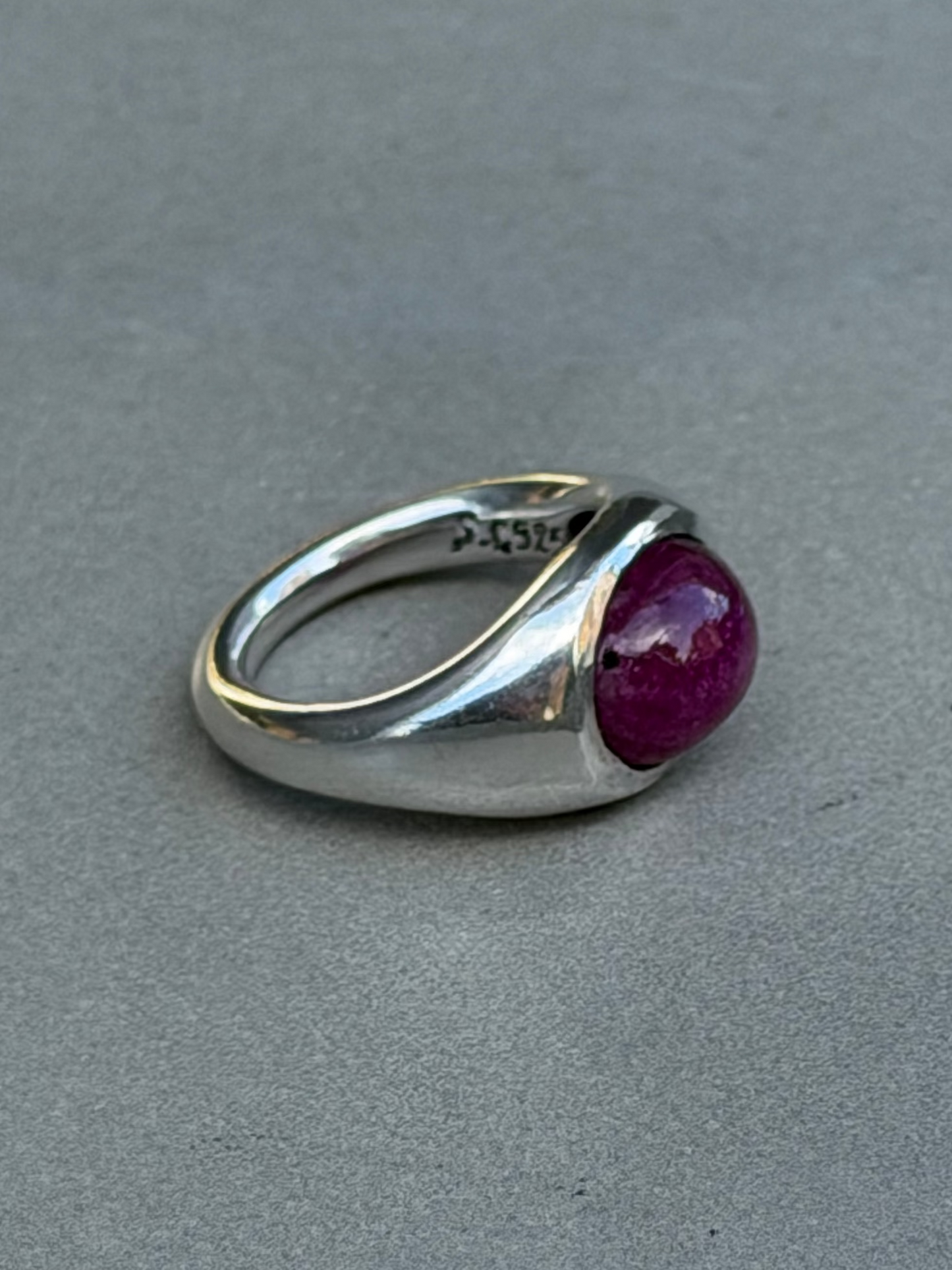 Handcrafted Sterling Silver Ring Ruby