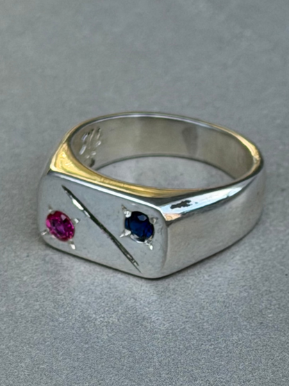 Handcrafted Sterling Gemstone Silver Ring