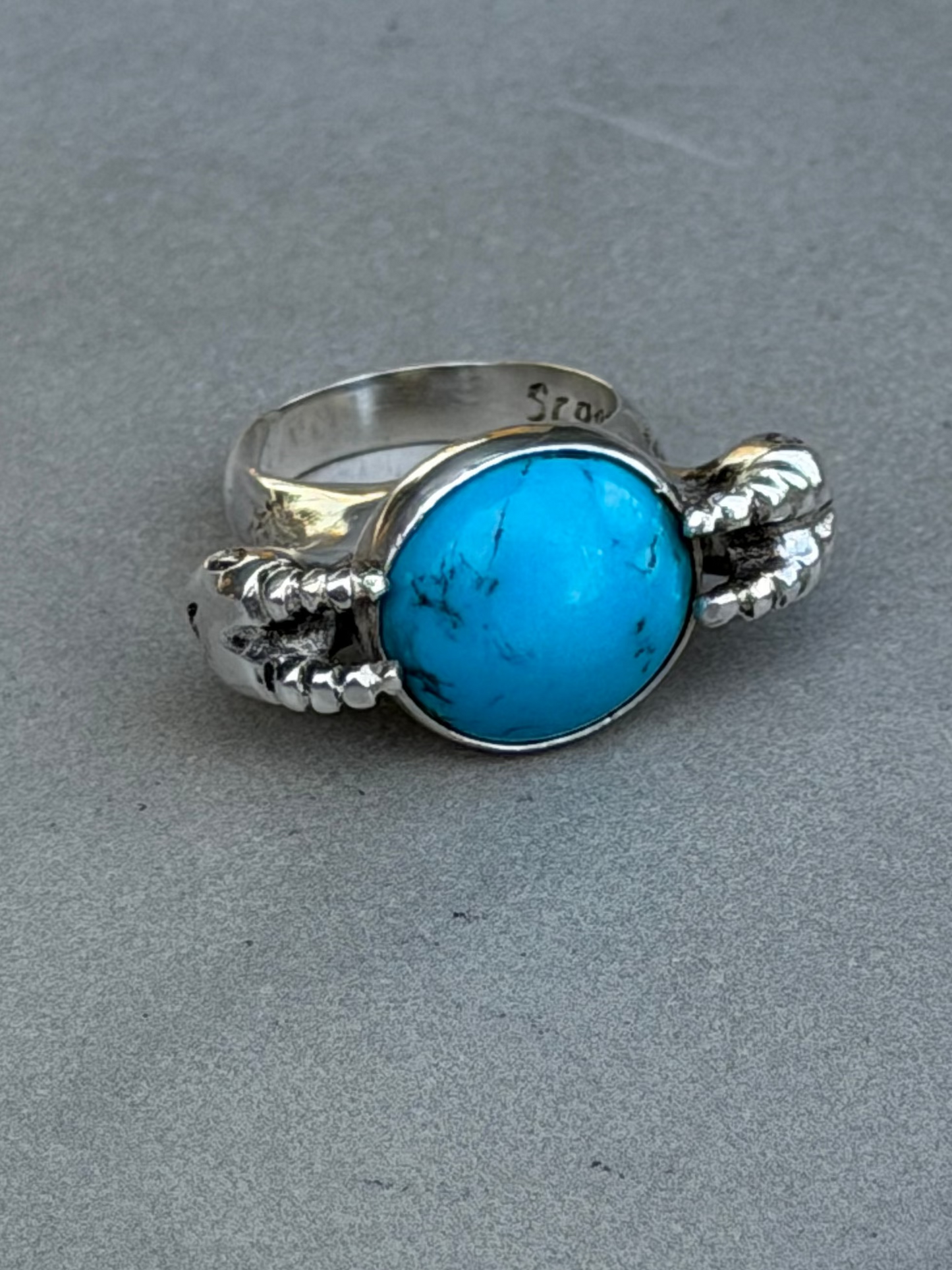 Handcrafted Sterling Silver Ring Turquoise