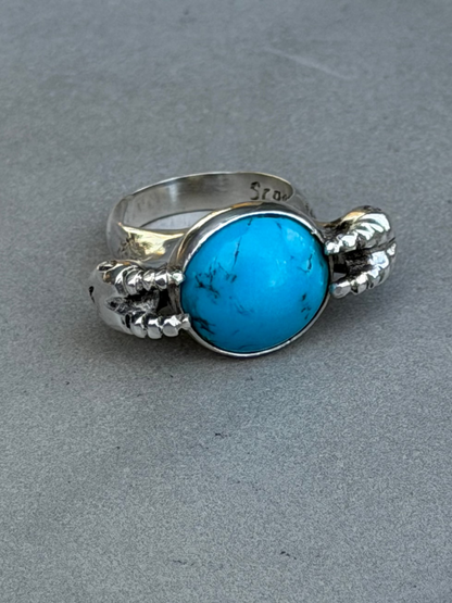 Handcrafted Sterling Silver Ring Turquoise