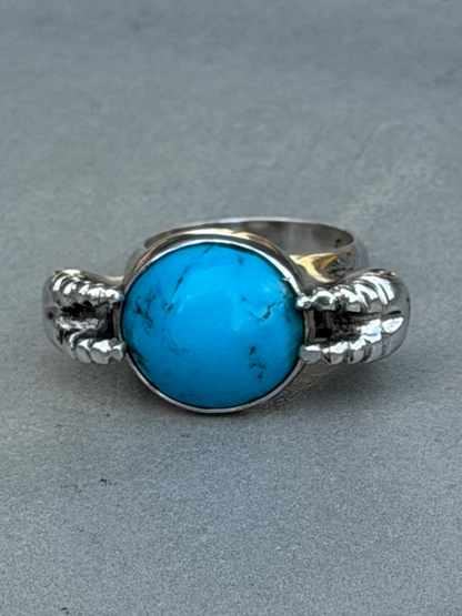 Handcrafted Sterling Silver Ring Turquoise