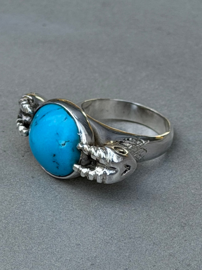 Handcrafted Sterling Silver Ring Turquoise
