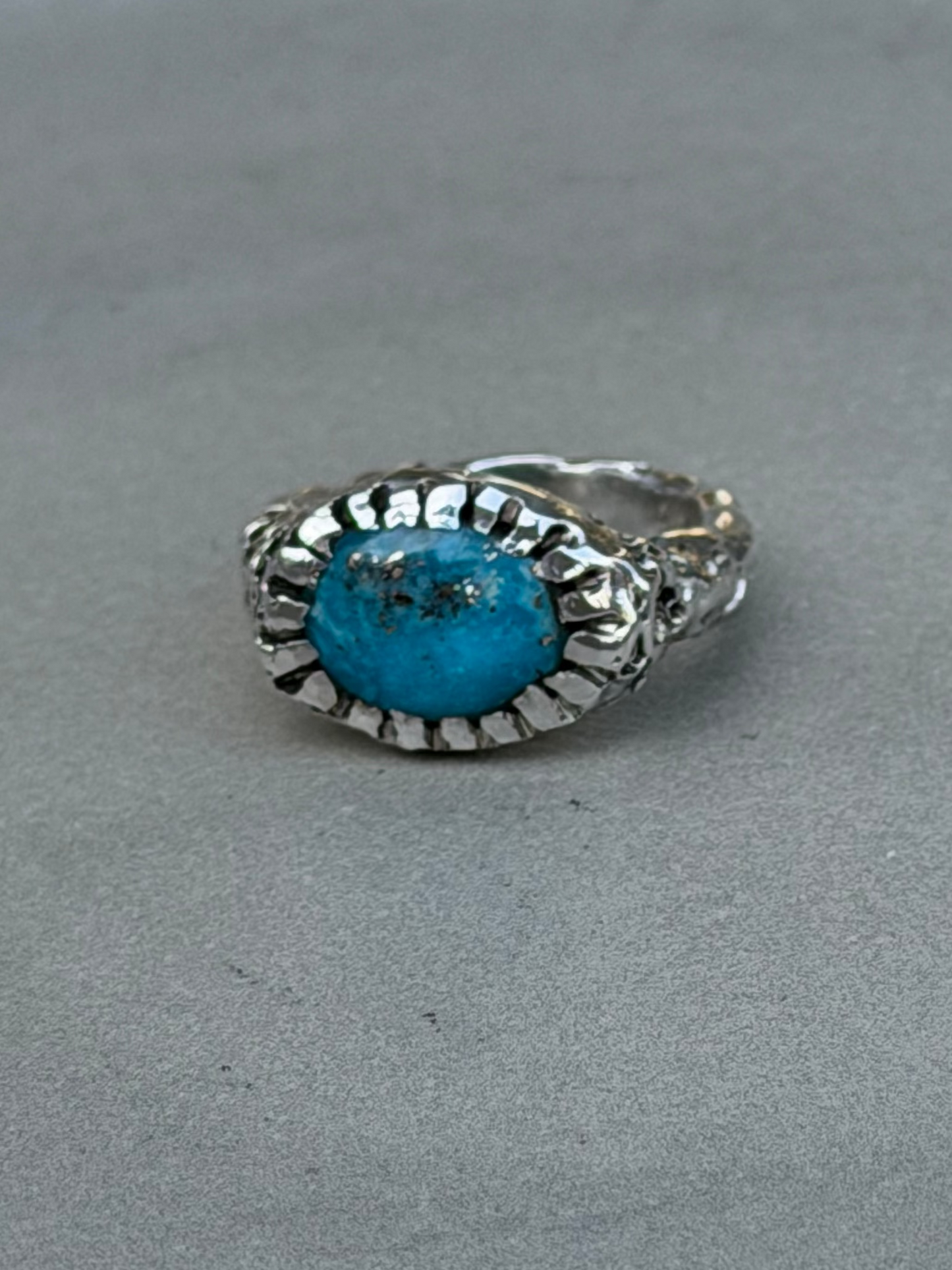 Handcrafted Sterling Silver Ring Turquoise