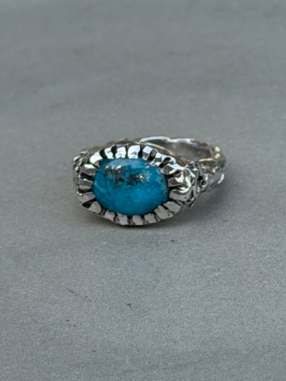 Handcrafted Sterling Silver Ring Turquoise