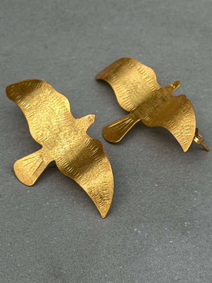 Handcrafted Sterling Silver Earring – 18K Gold Plated