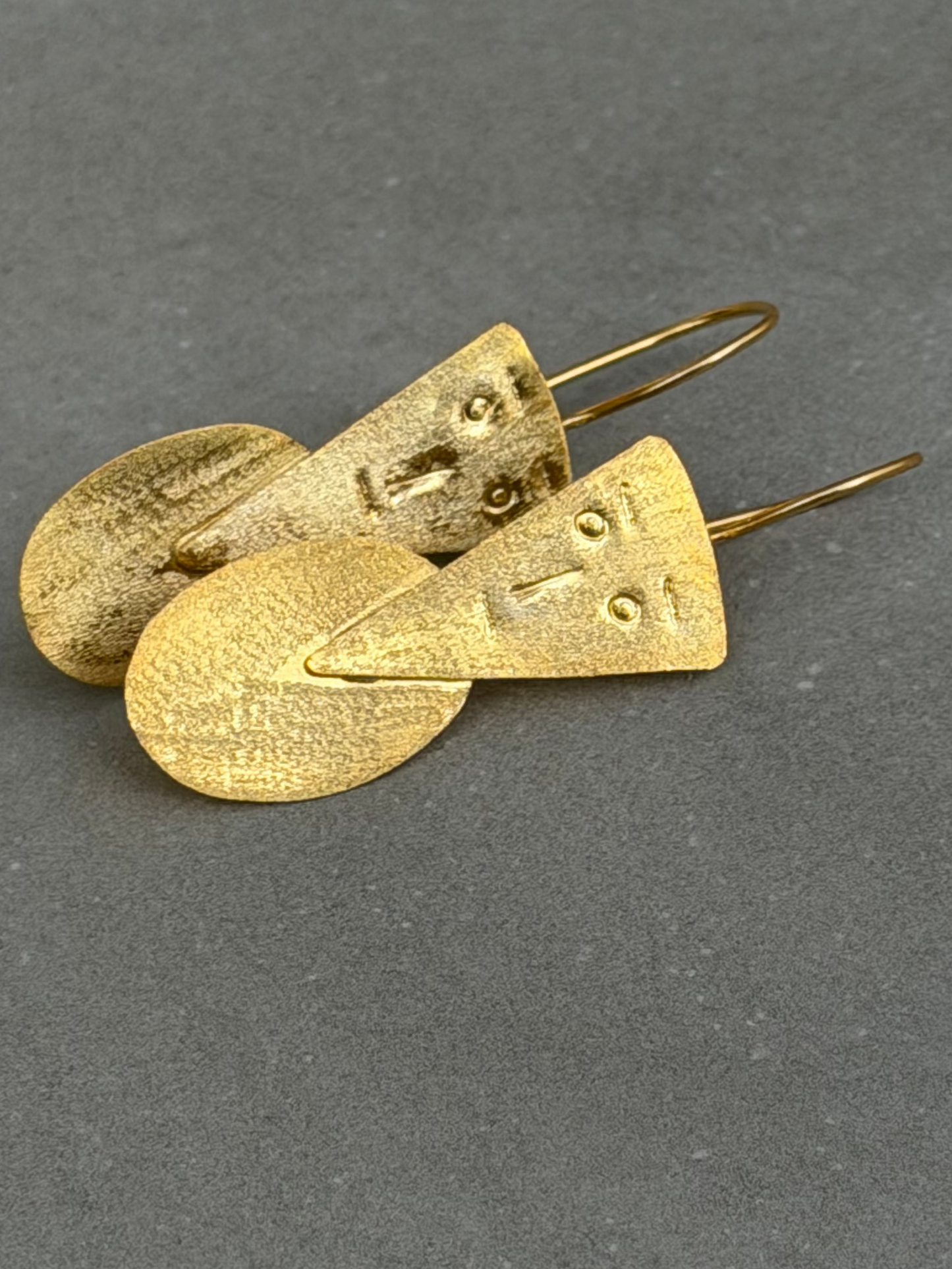 Handcrafted Sterling Silver Earring – 18K Gold Plated