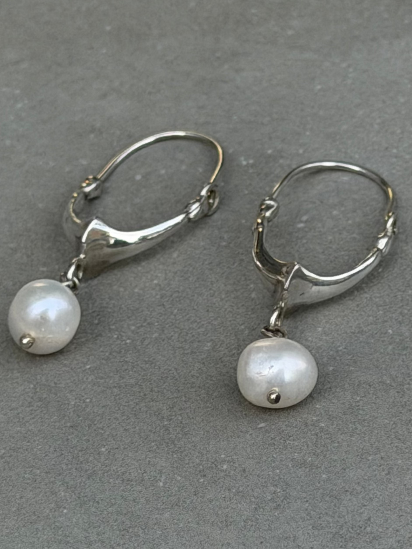Handcrafted Sterling Silver Earring Pearl