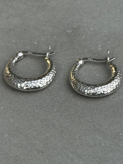 22 mm Hoop Sterling Silver Earrings