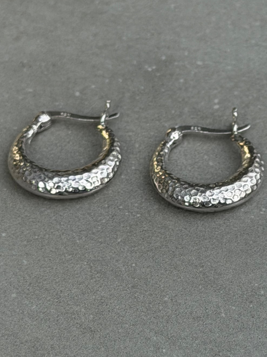 22 mm Hoop Sterling Silver Earrings