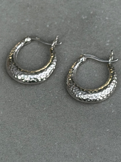 22 mm Hoop Sterling Silver Earrings
