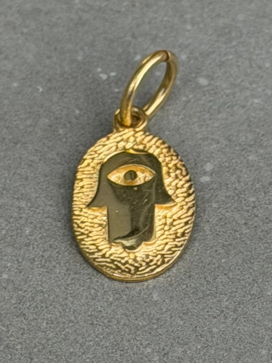 20 mm Sterling Silver Pendant – Gold Plated