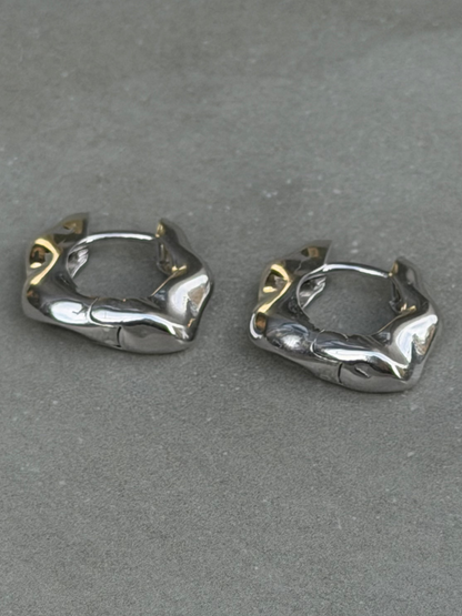 25 mm Hoop Sterling Silver Earrings