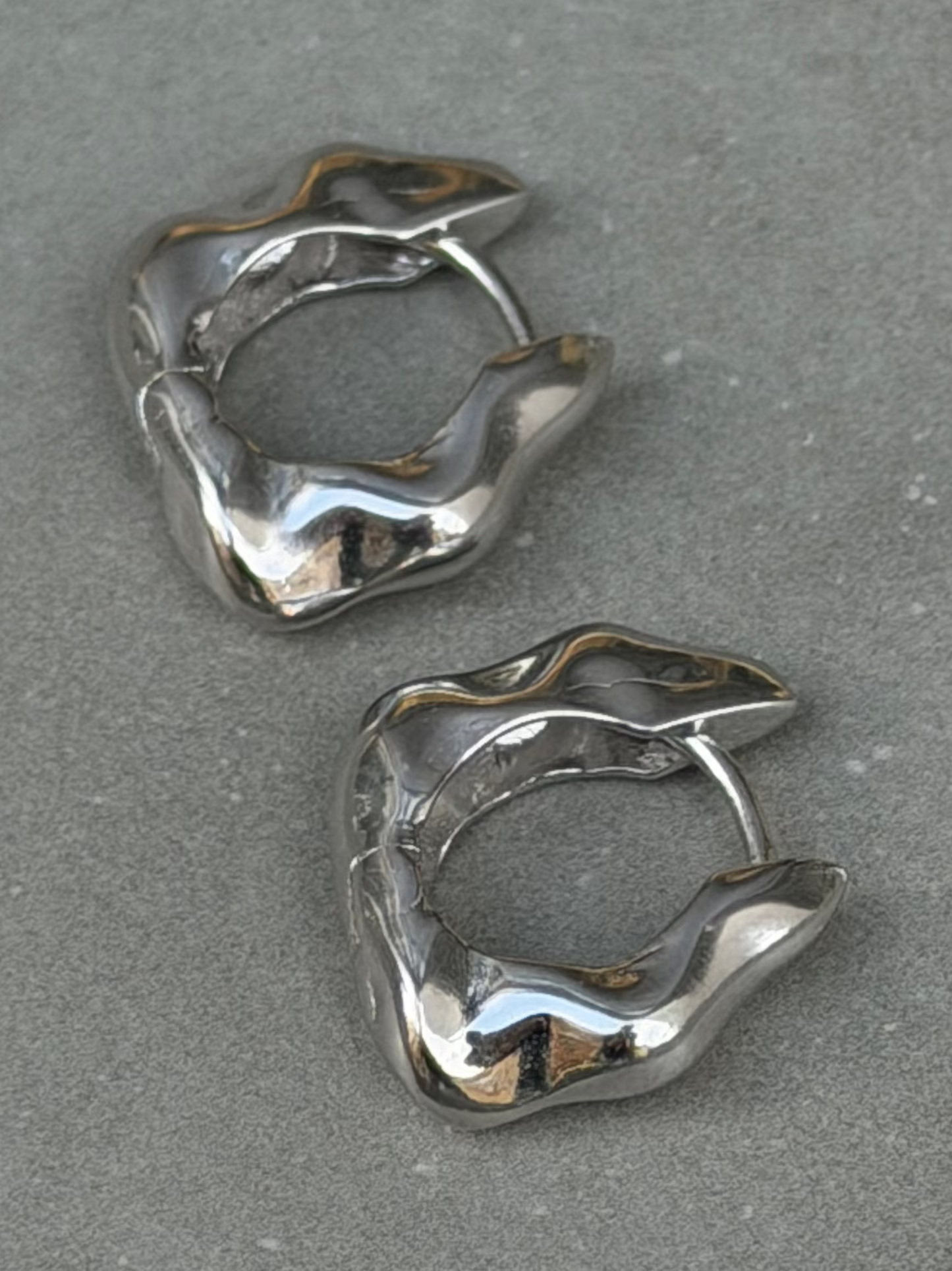 25 mm Hoop Sterling Silver Earrings