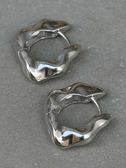 25 mm Hoop Sterling Silver Earrings