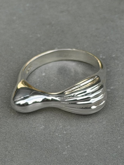 Sterling Silver Wave Ring