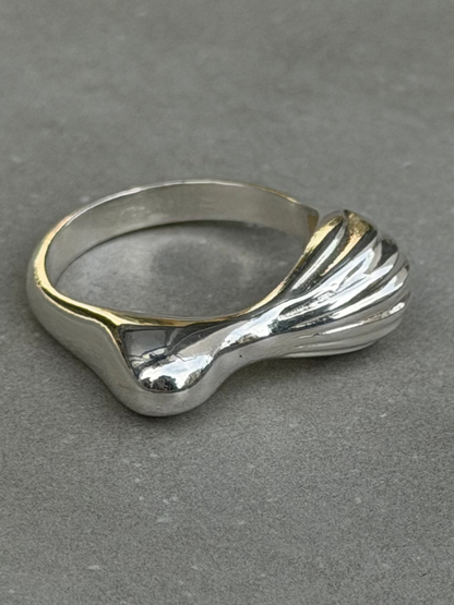 Sterling Silver Wave Ring