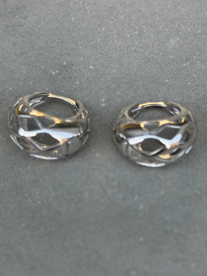 15 mm Sterling Silver Hoop Earrings