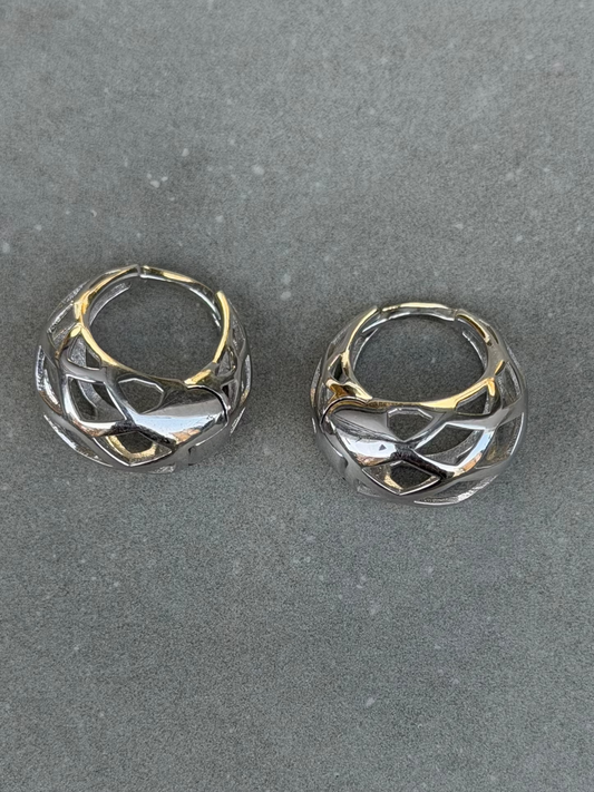 15 mm Sterling Silver Hoop Earrings