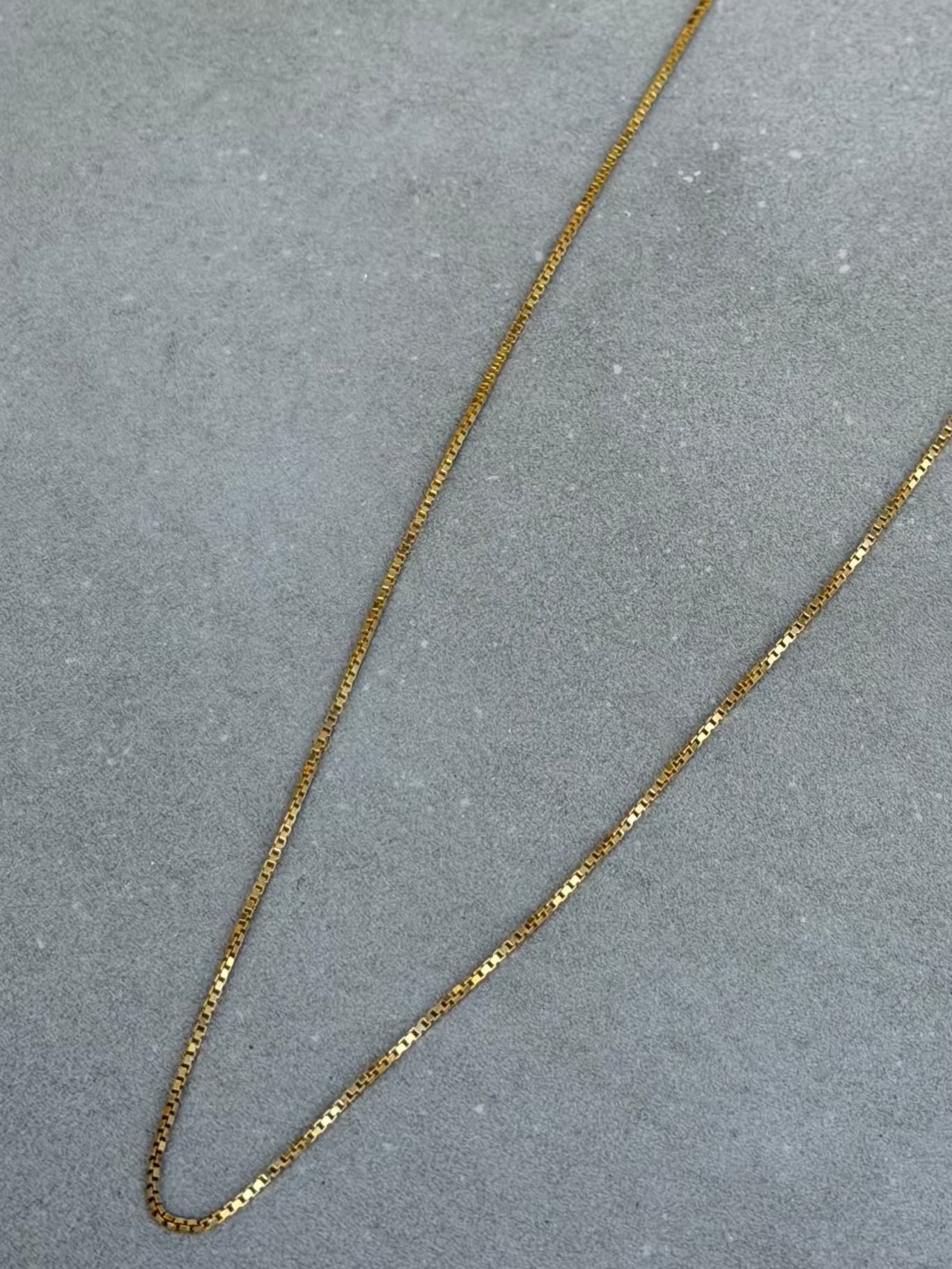 44 cm Sterling Silver Necklace Gold Plated
