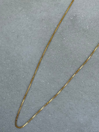 44 cm Sterling Silver Necklace Gold Plated