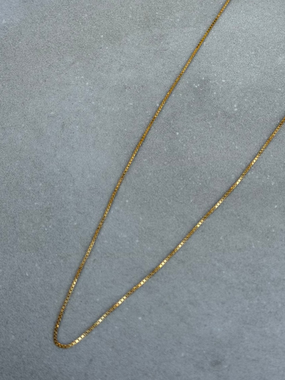44 cm Sterling Silver Necklace Gold Plated