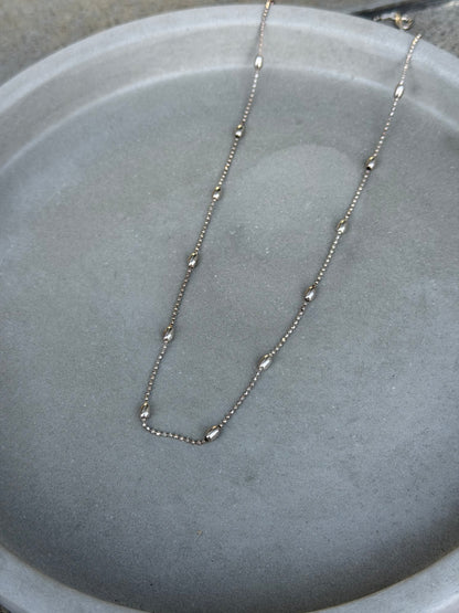 50 cm Sterling Silver Bead Chain Necklace