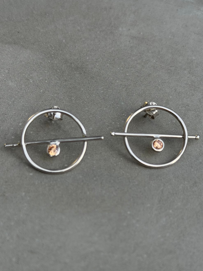 25 mm Hoop Sterling Silver Earrings