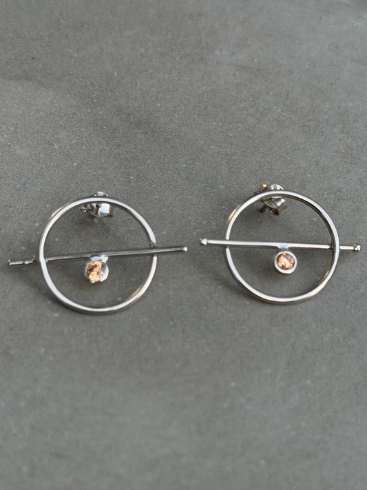 25 mm Hoop Sterling Silver Earrings