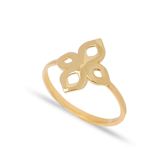Handcrafted Sterling Silver Ring - Gold Plated